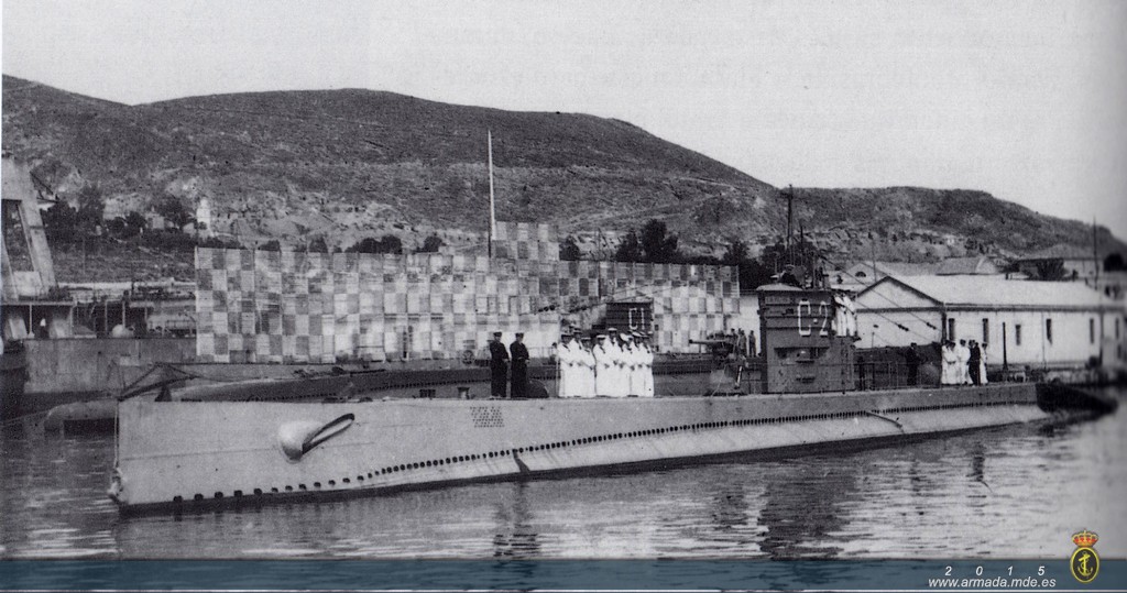 C-2 y C-1 en la Base de Submarinos de Cartagena.